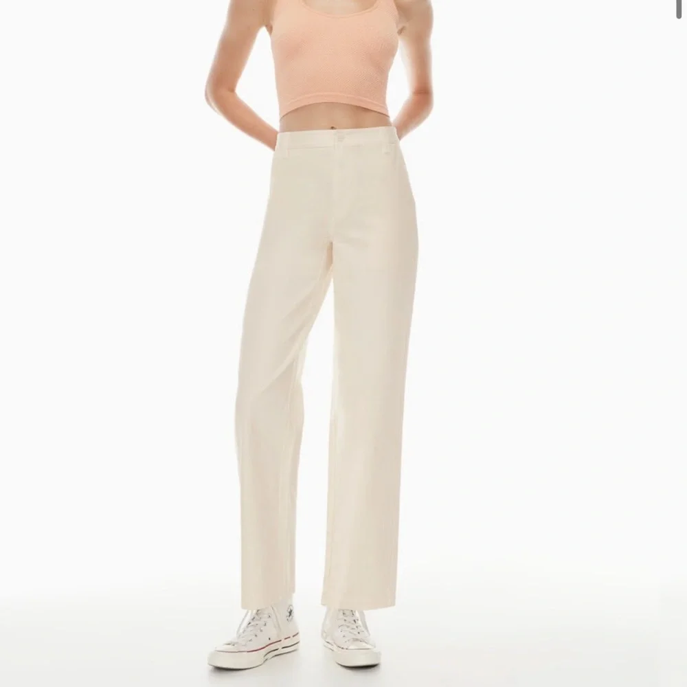 Aritzia Sunday Best Jaden Pant White Size 00 - Picture 3 of 9